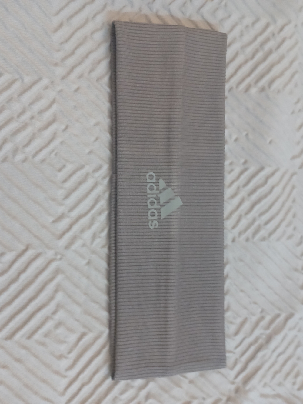 adidas Ribbed Gray Headband